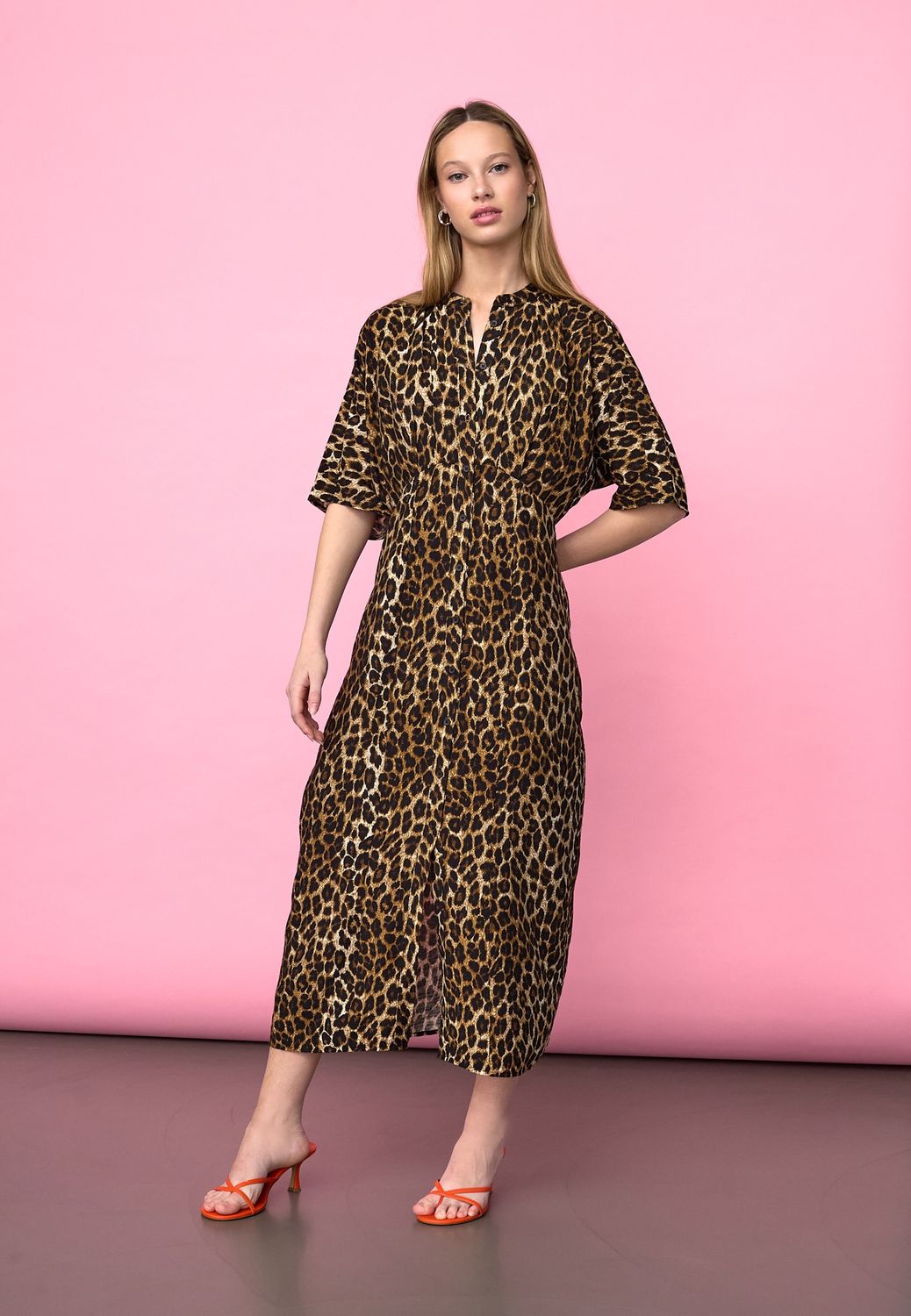 Lange jurk Eleo - leopard