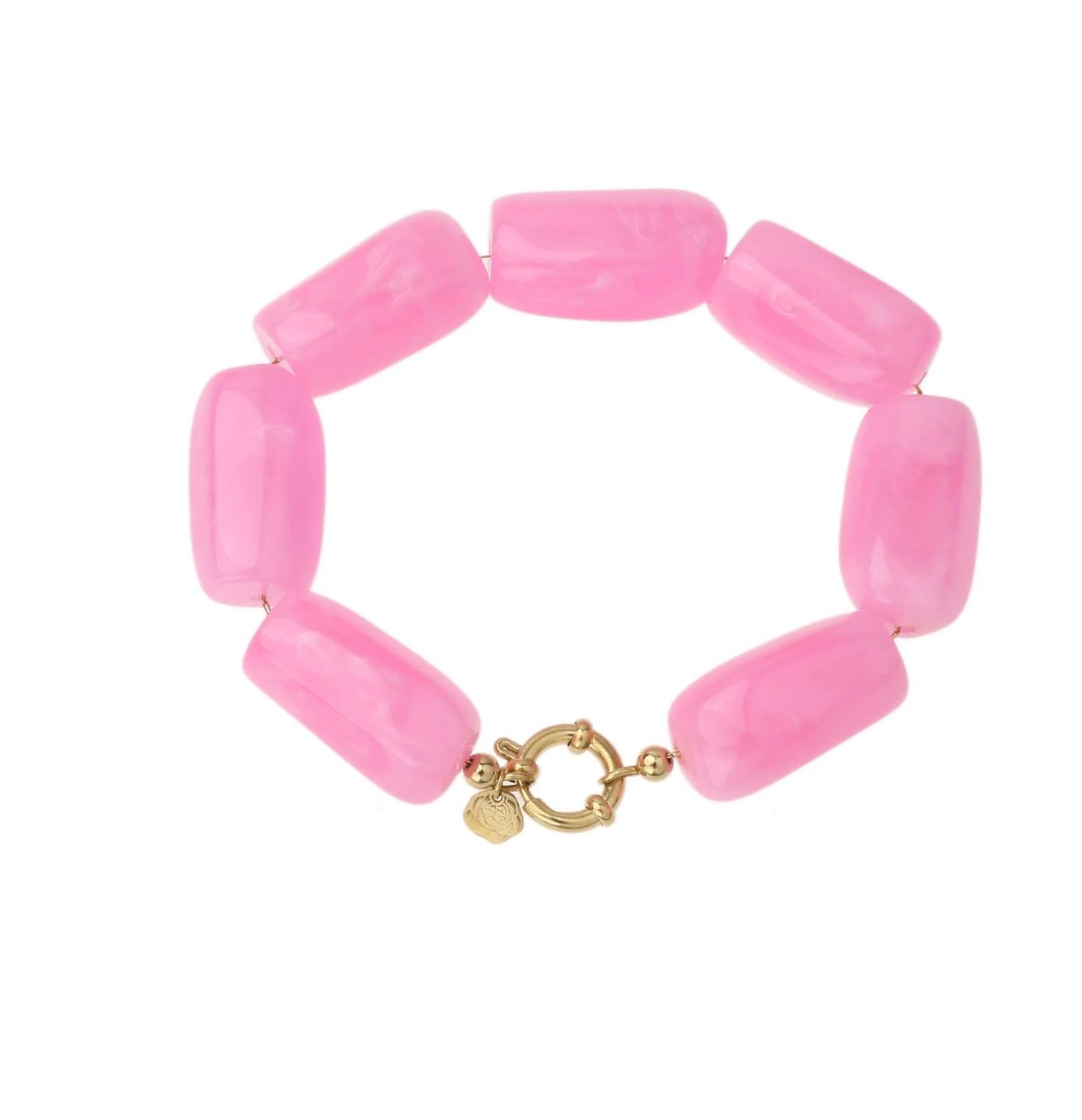 Kralenarmband -  pink