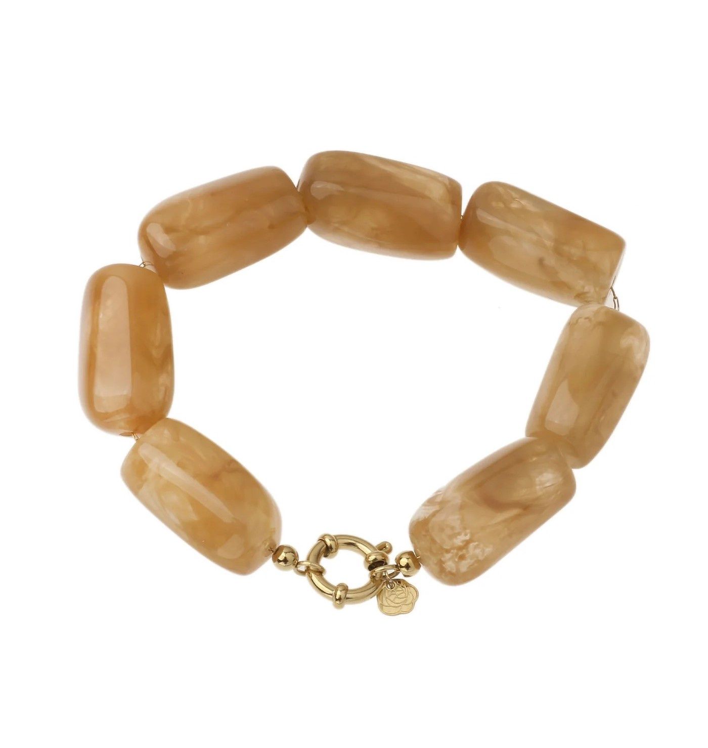 Kralenarmband - taupe