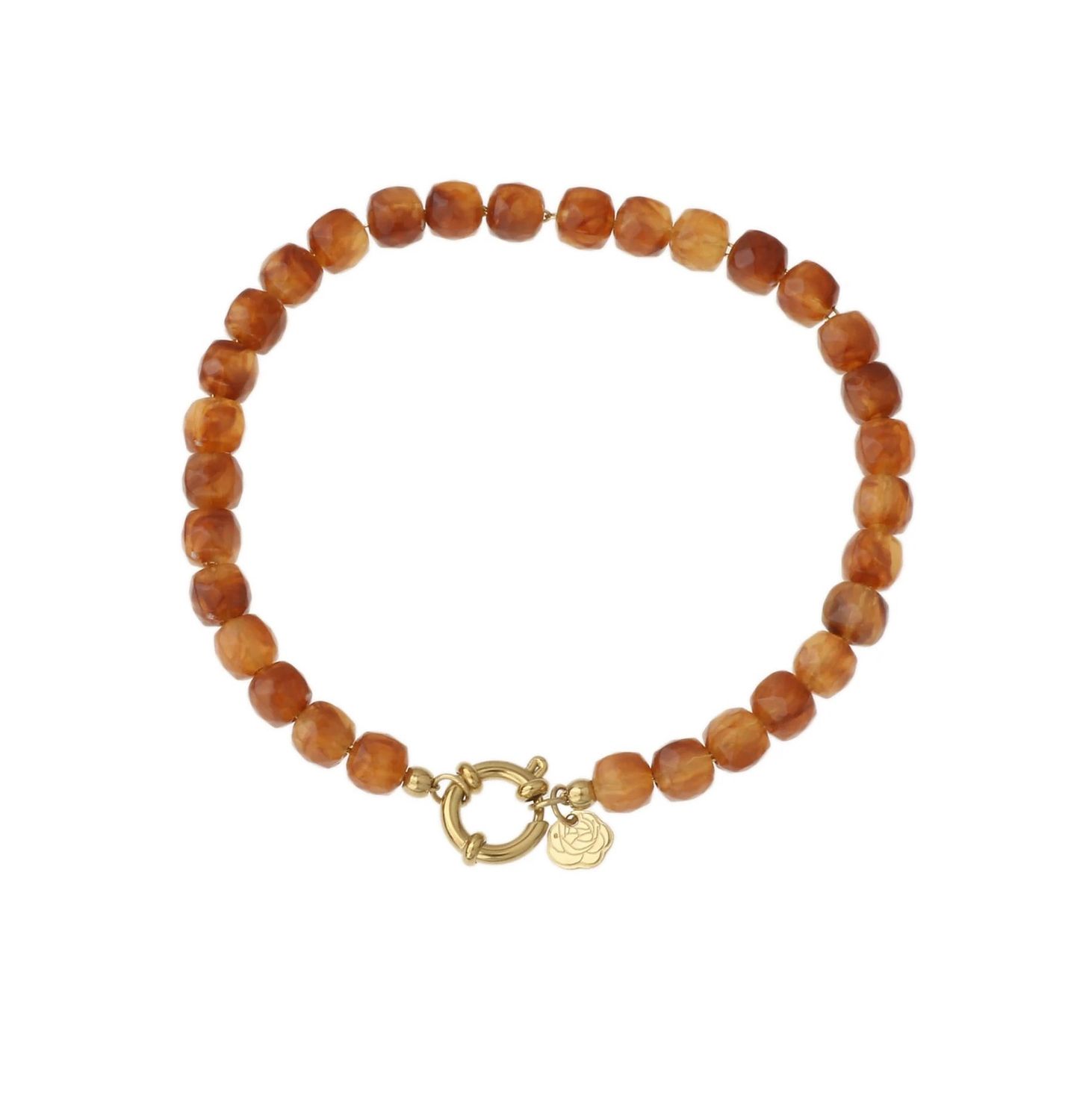 Kralenarmband - bruin