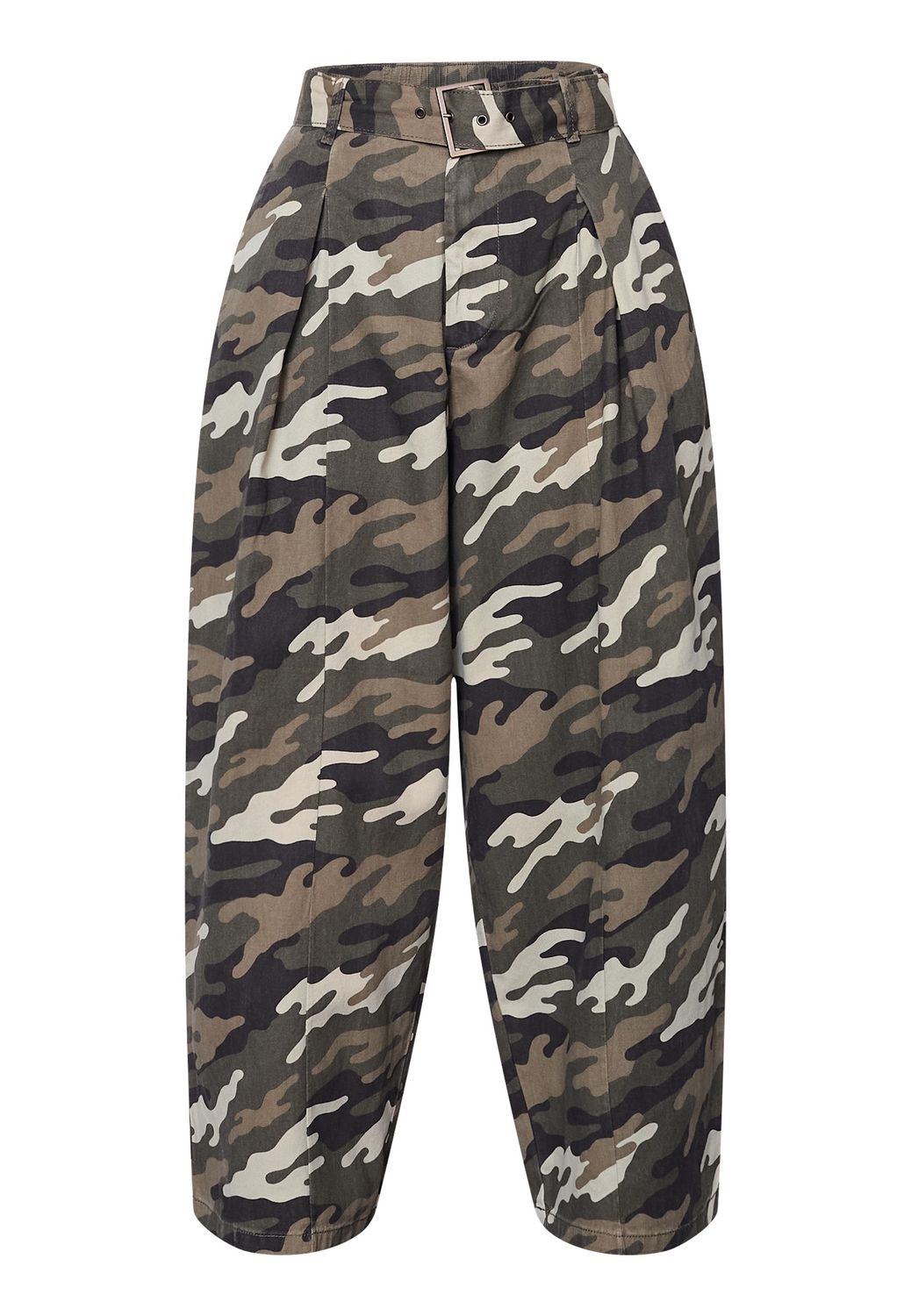 Barrel pants Gaki - camouflage