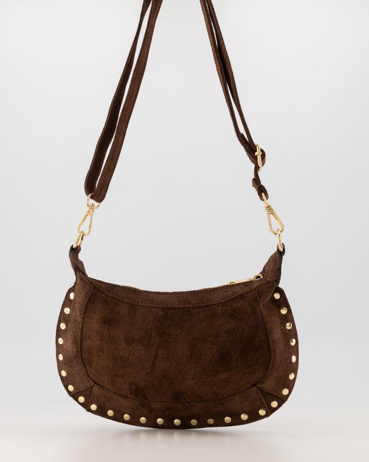 Tas Monica suede - donkerbruin