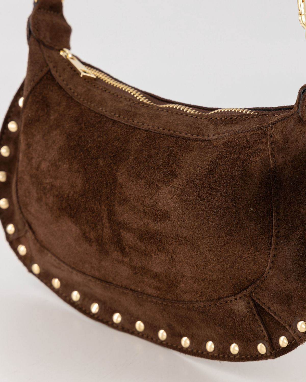 Tas Monica suede - donkerbruin