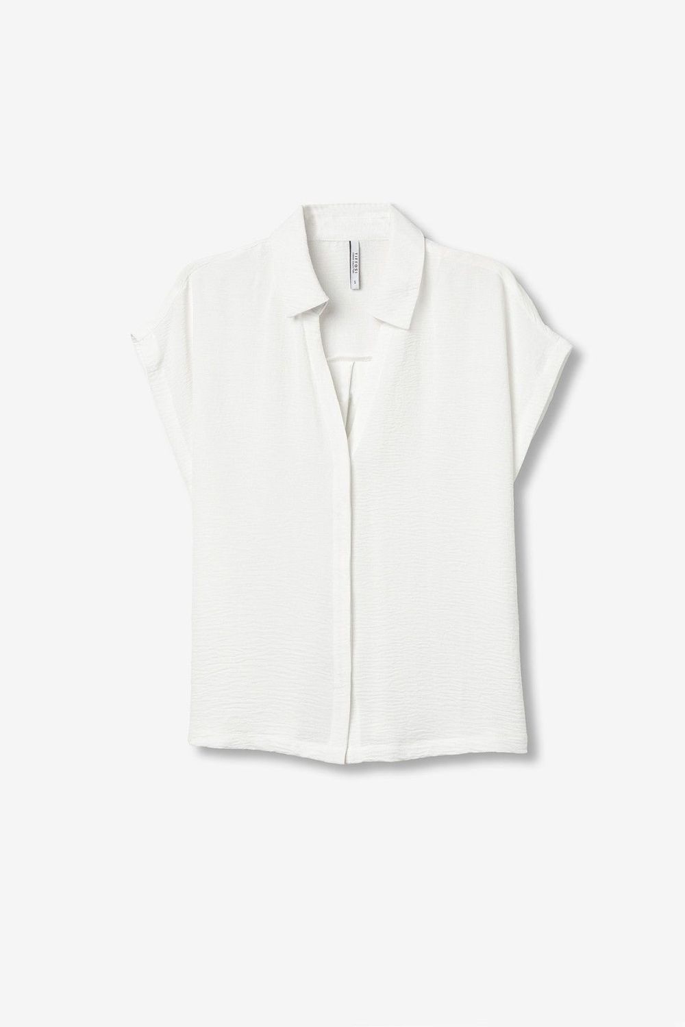 Top v-hals Berto - wit