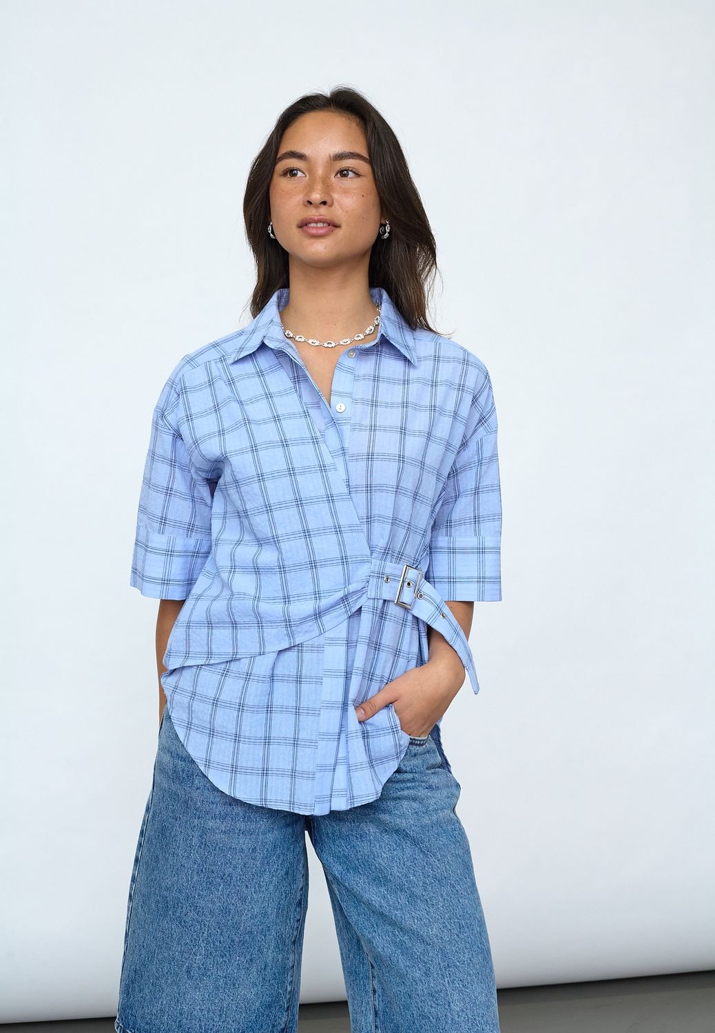 Blouse Etapa - Blue Check