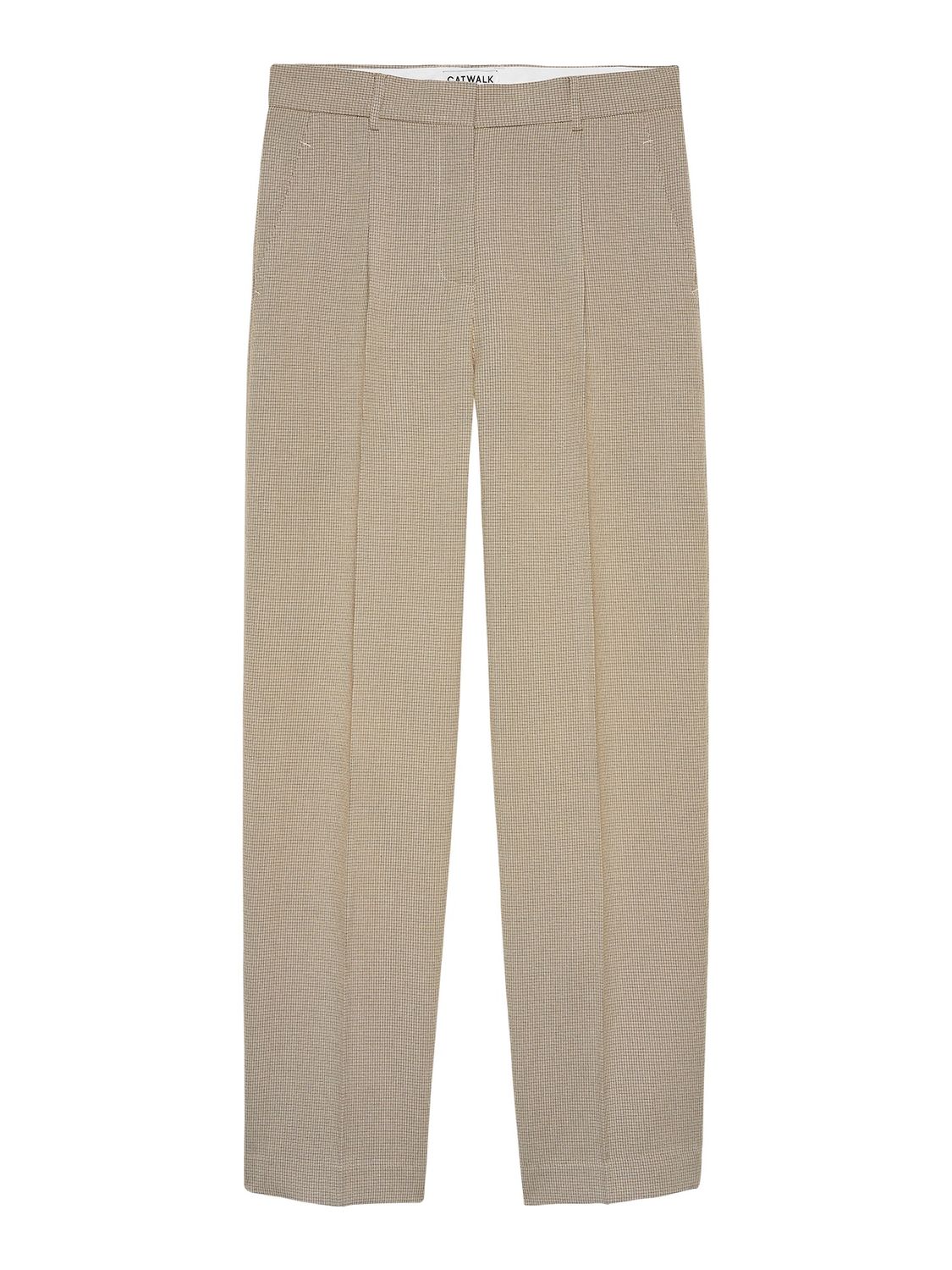 Check tapered trousers - Coffee Bean