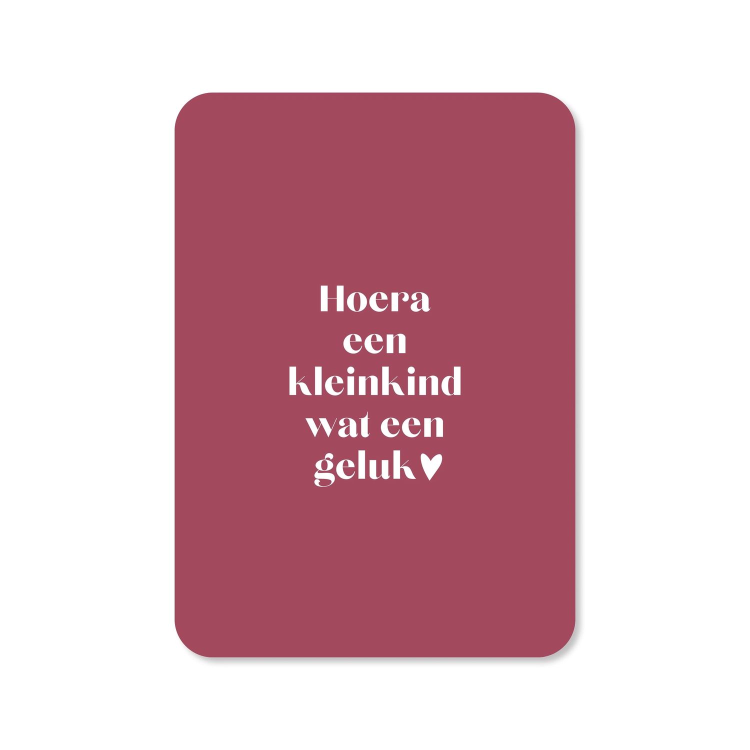 Kaart Hoera een kleinkind wat een geluk