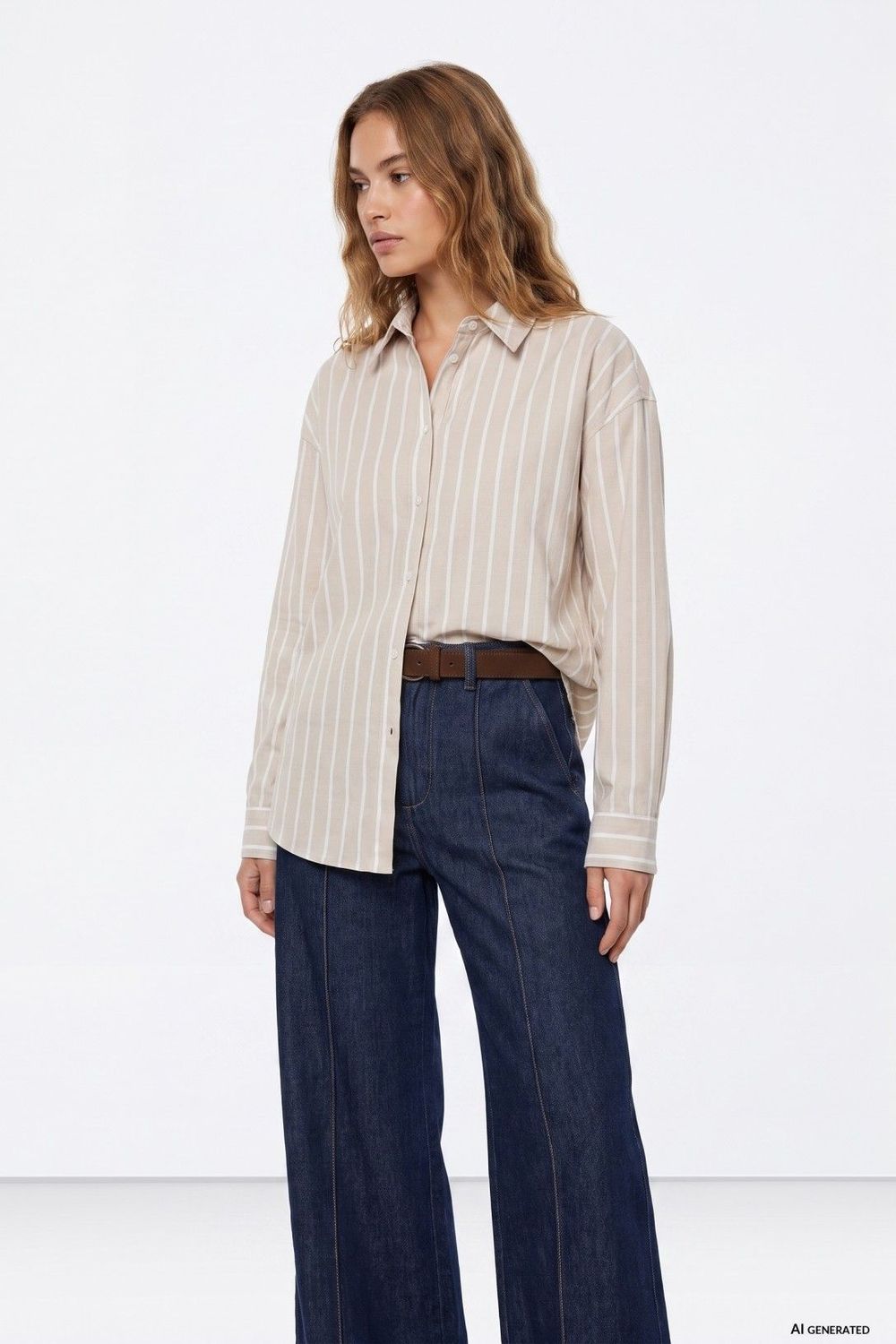 Blouse Tancy - beige streep
