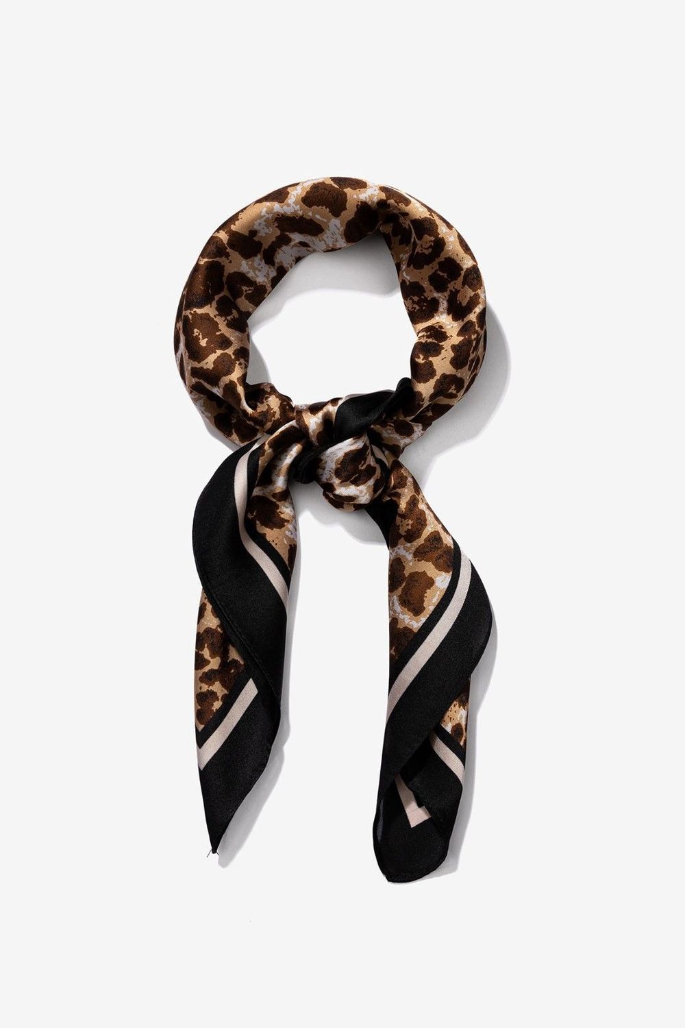 Sjaal satijn look Imani - leopard