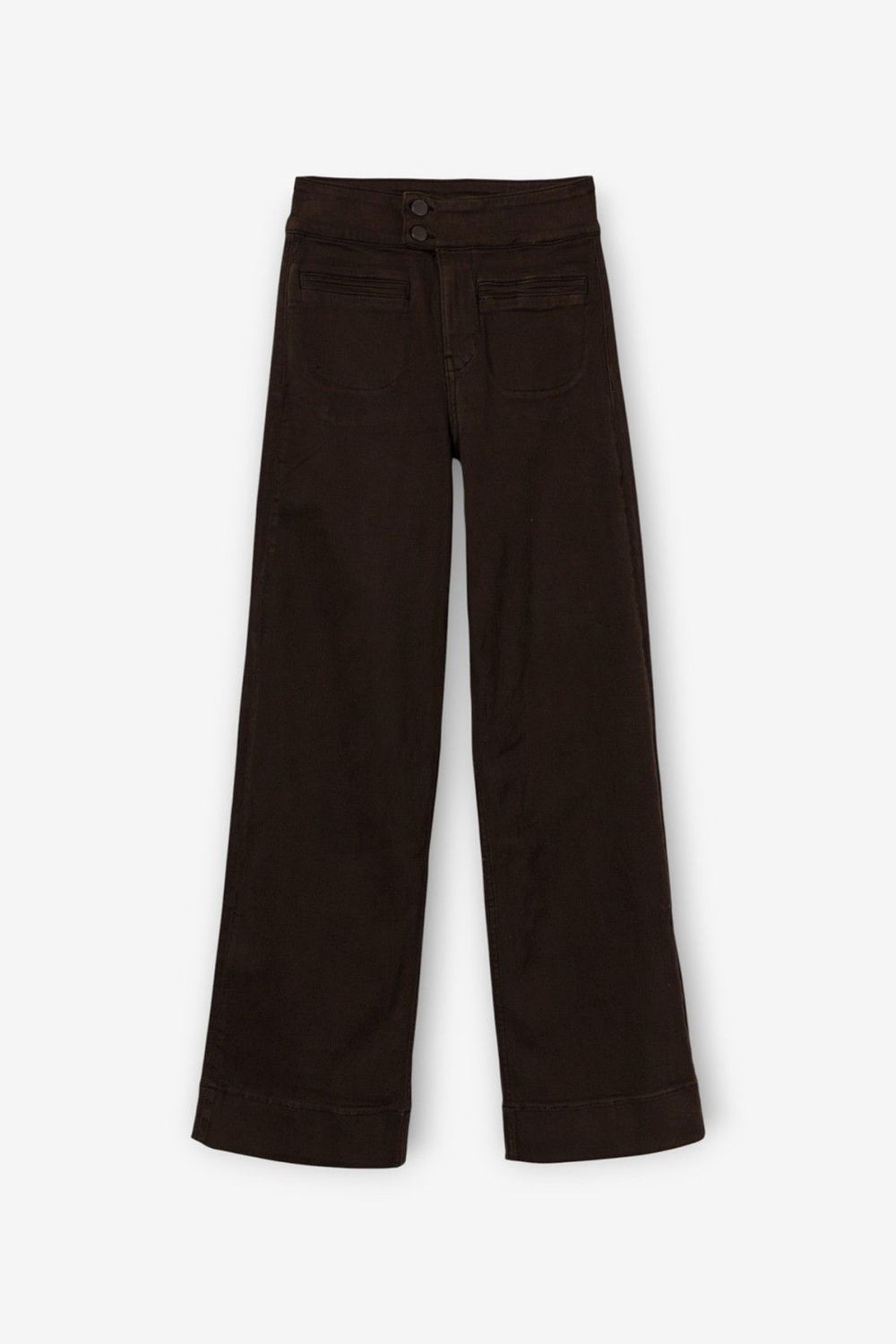 Jeans Olivia_17 high waist - donkerbruin