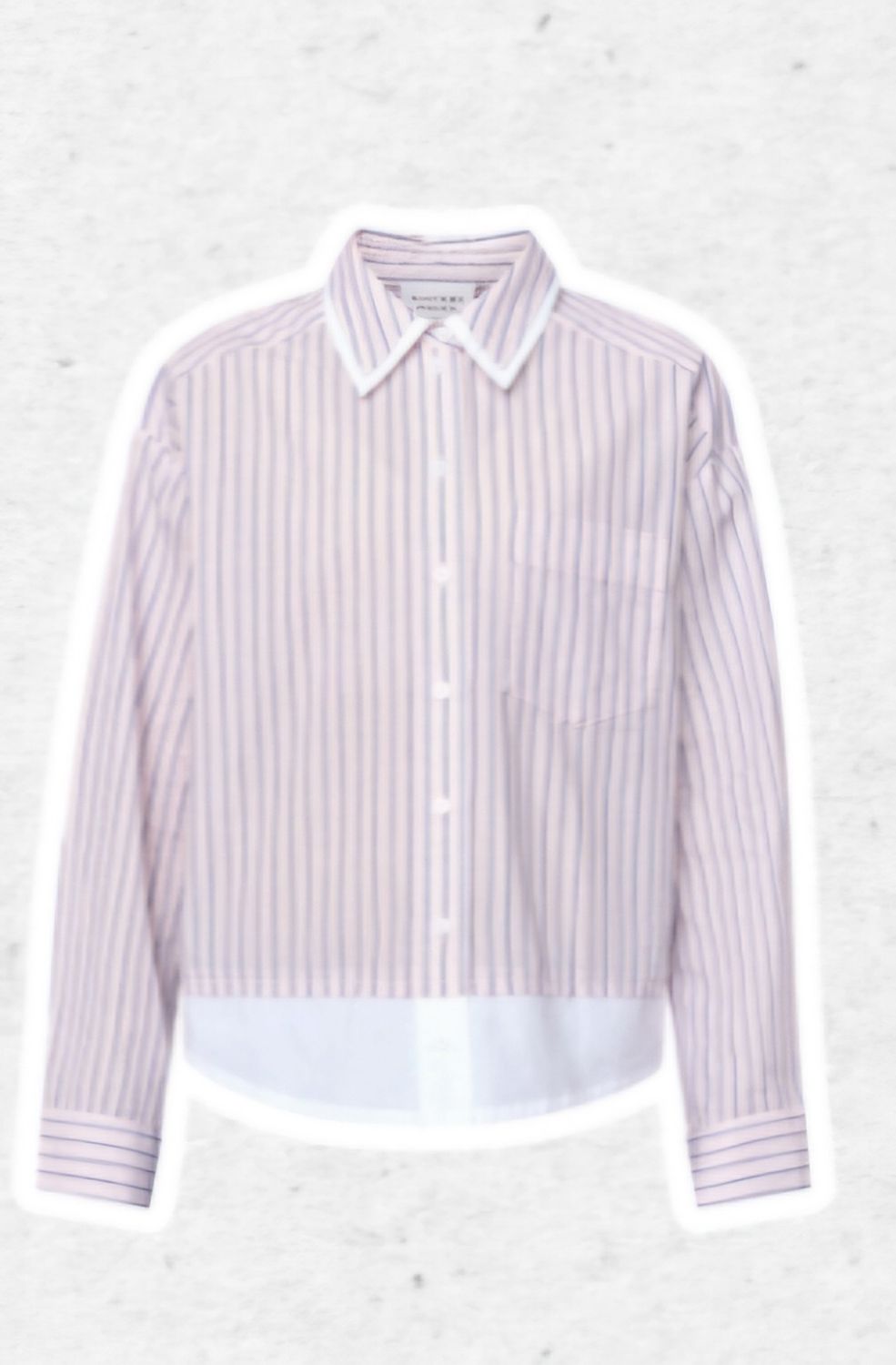 Blouse Edna - rose / navy stripes