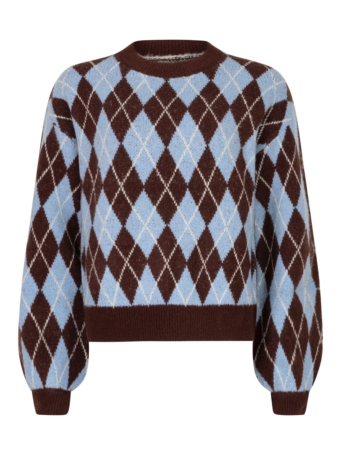 Knitted sweater Delilah - light blue