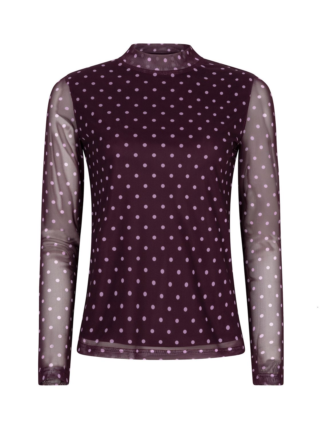 Top Bailey dots - plum