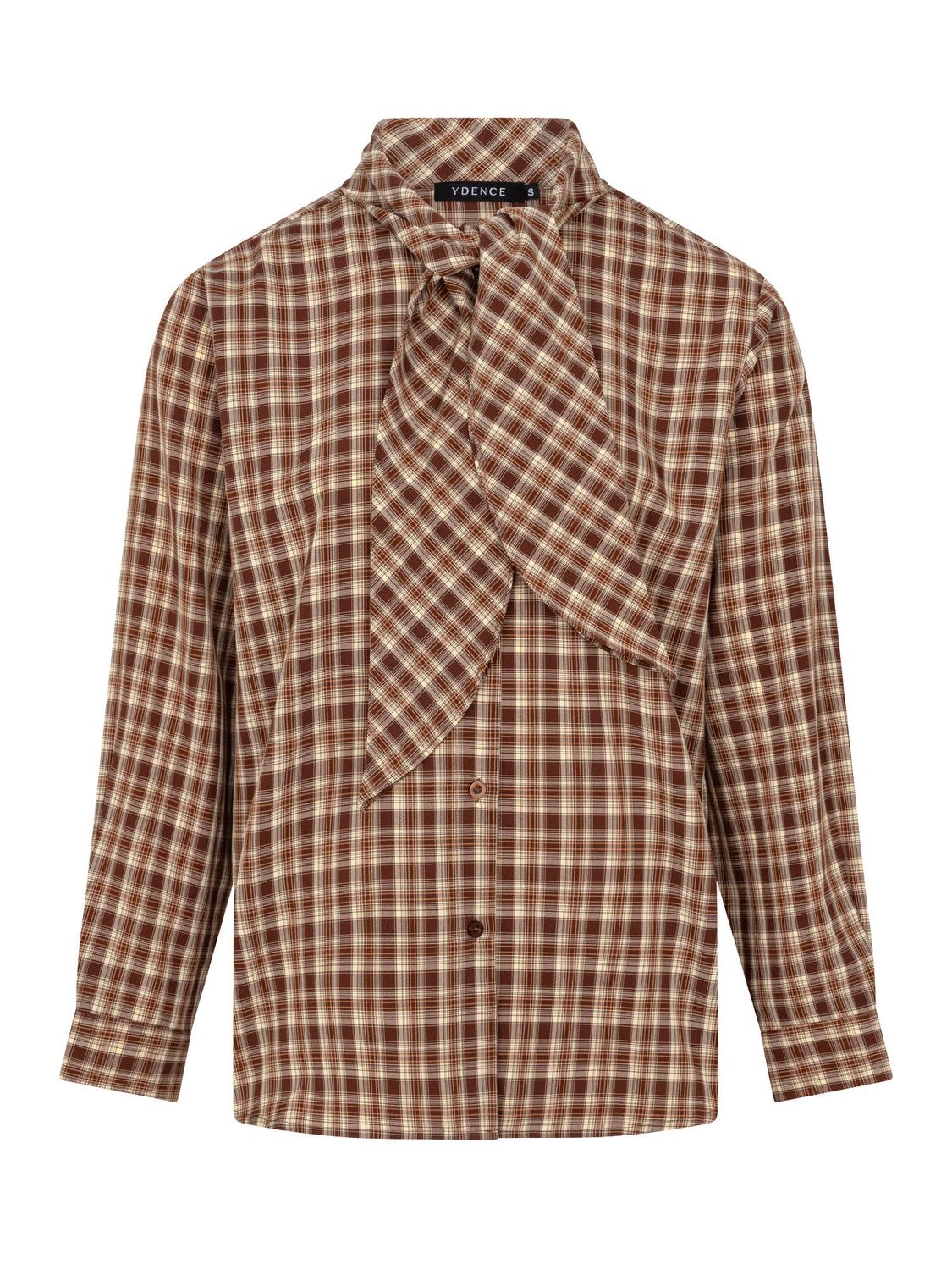 Blouse Charlize - brown check