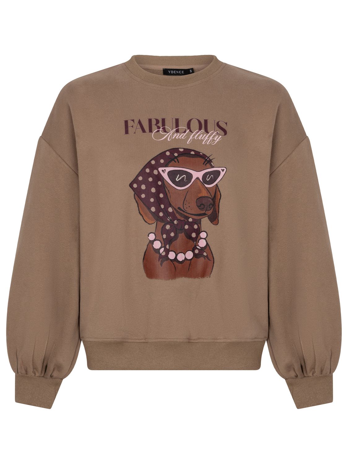Sweater fabulous and fluffy - taupe