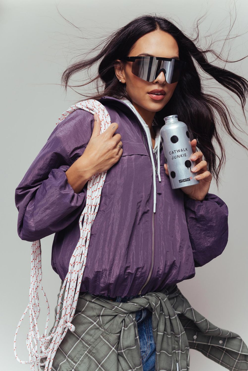 Windbreaker jacket - purple hazel