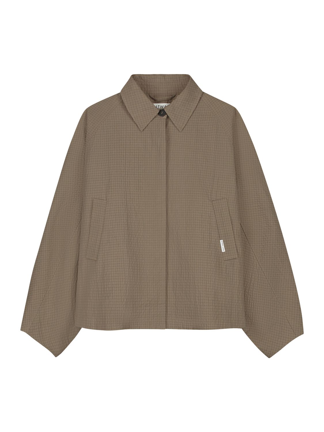 Check cape jacket - mountain view