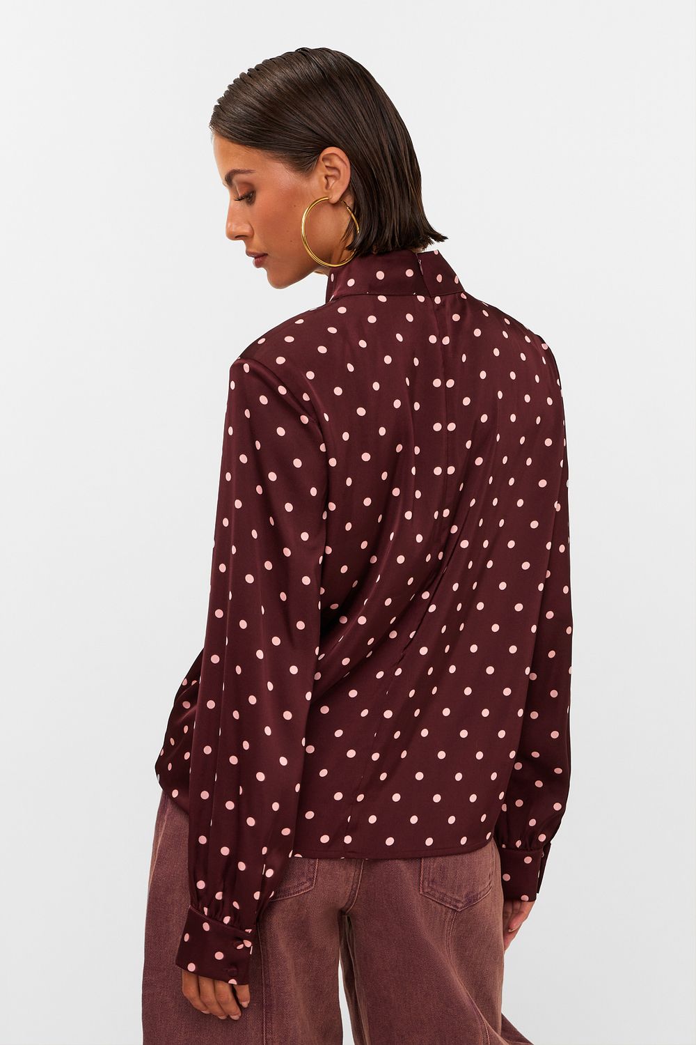 Blouse Selya - dots bordeaux