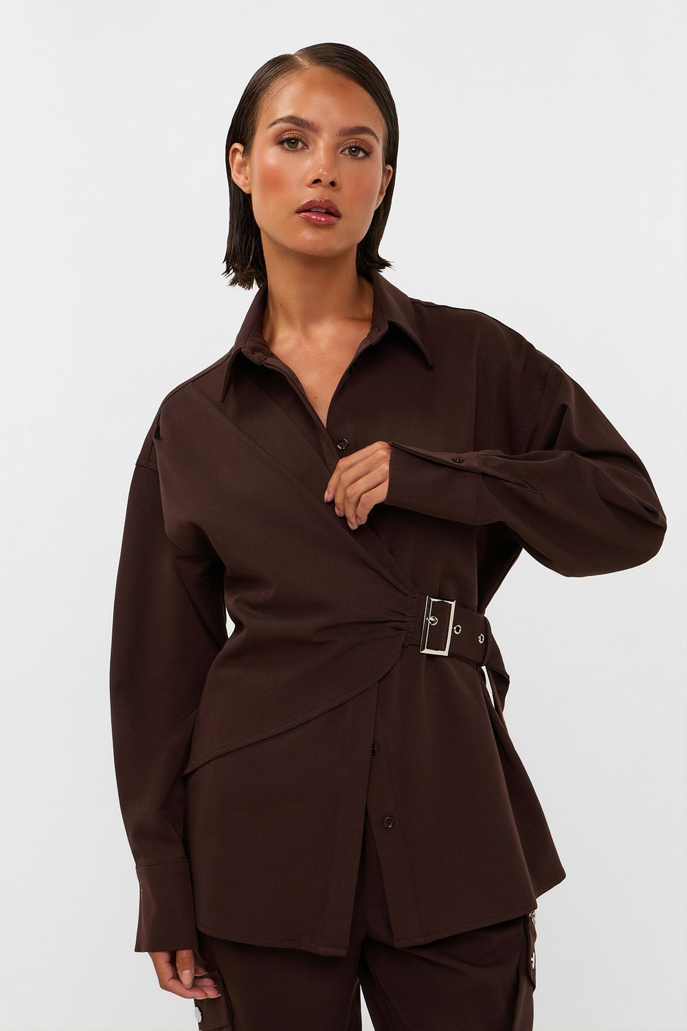 Blouse Roos - brown