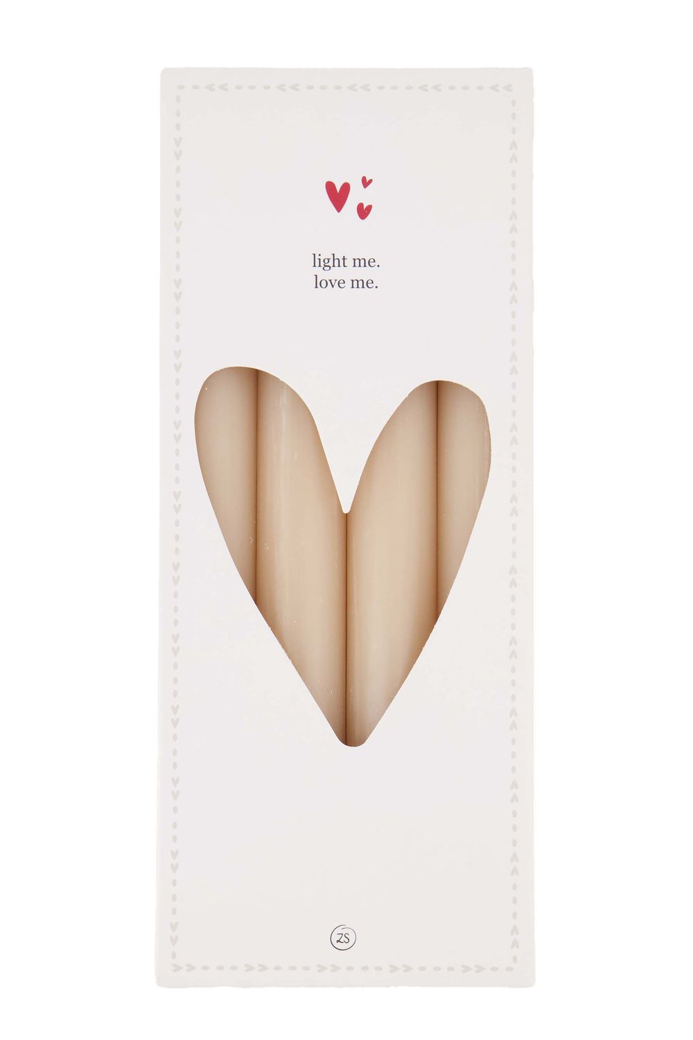 Set van 4 rustieke kaarsen - beige