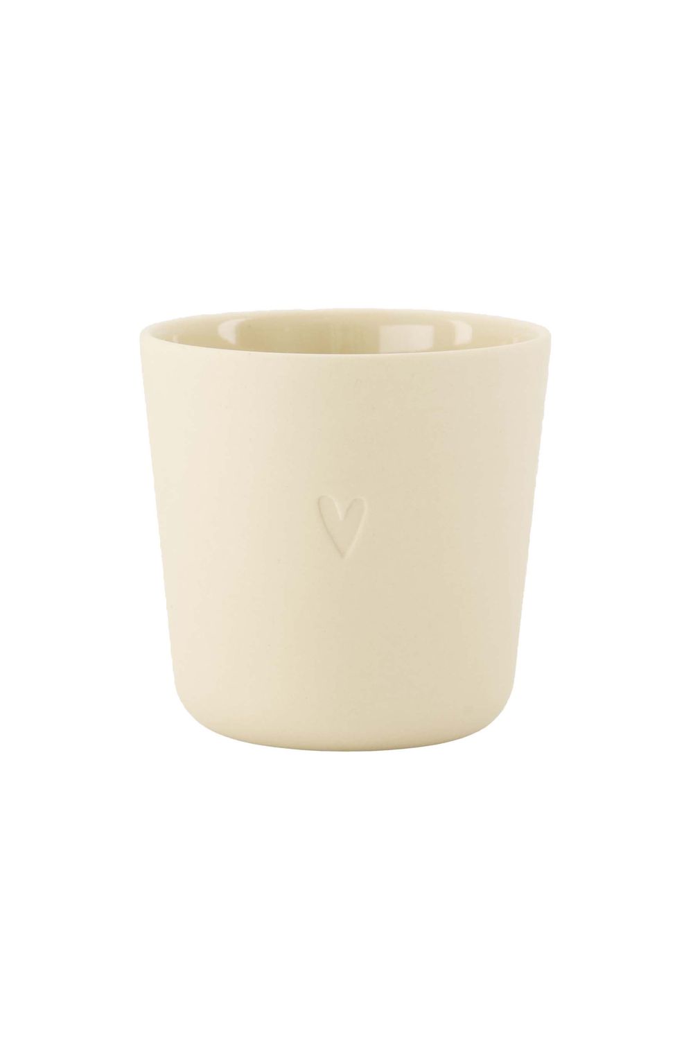 Koffiemok keramiek hartje - mat zand