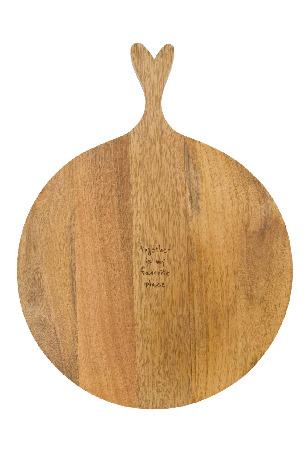 Houten serveerbord - 'together is my favorite place' - naturel
