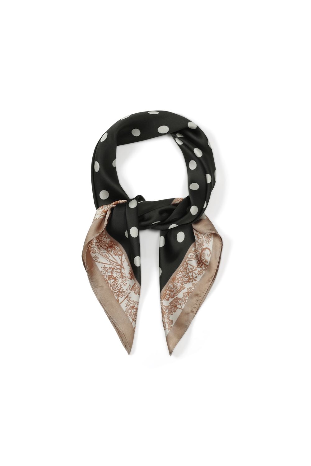 Sjaal Polka Dots - zwart