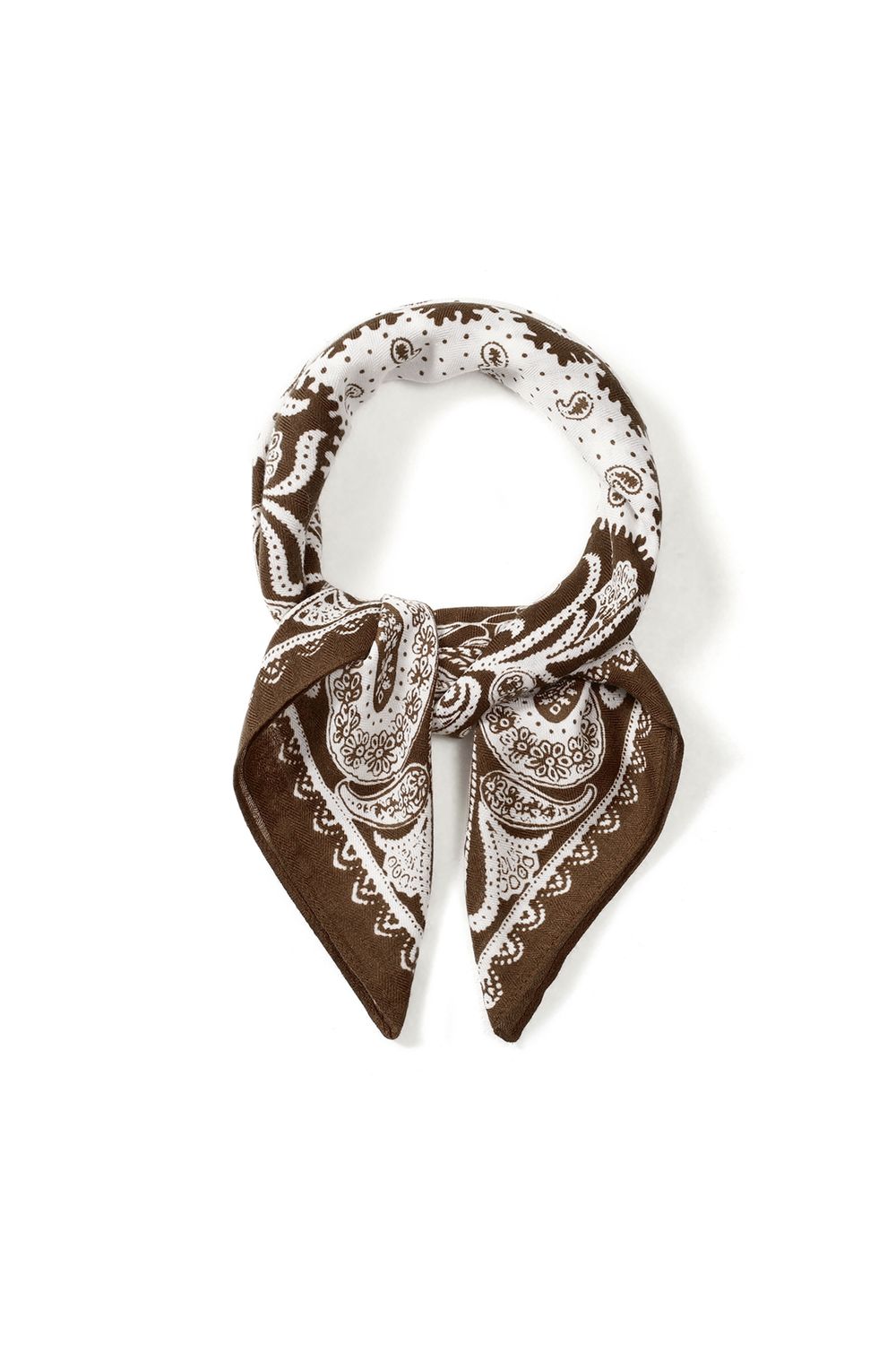 Sjaal paisley - donkerbruin