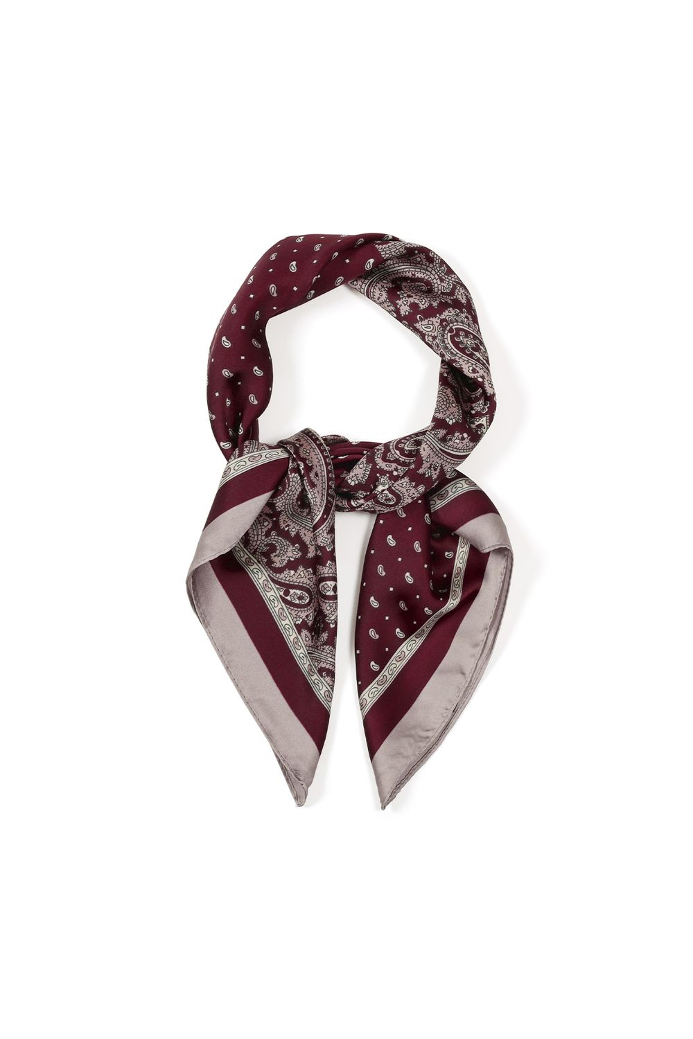 Sjaal paisley duo - bordeaux