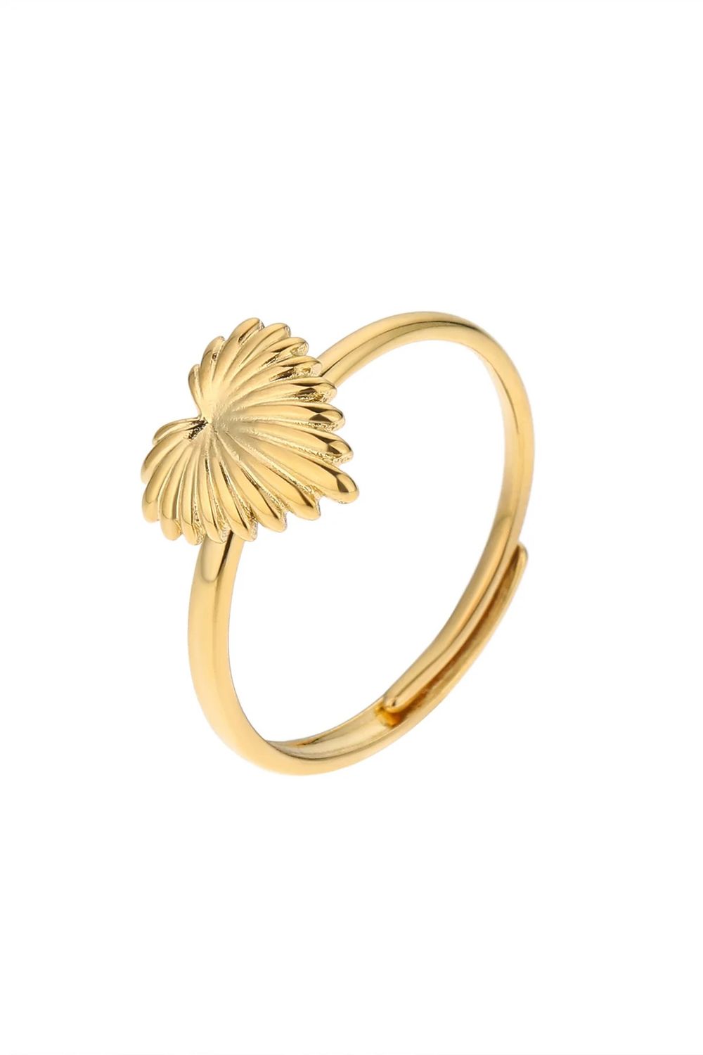 Ring hartje relief - one size