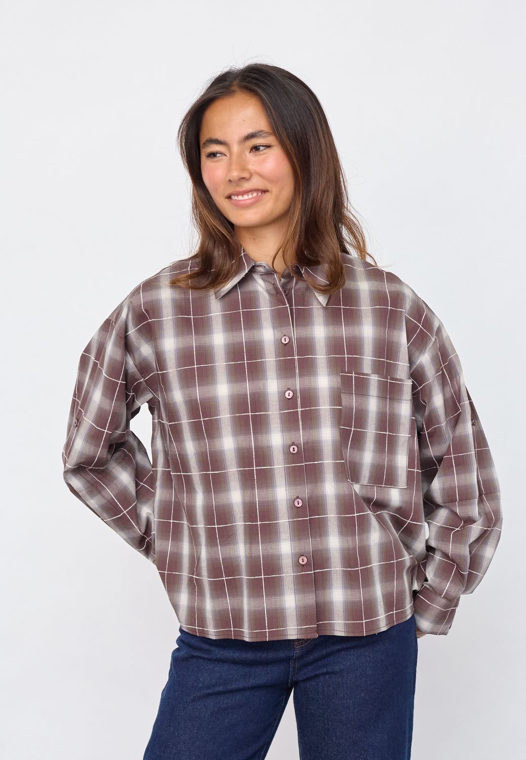 Blouse Irine - berry check