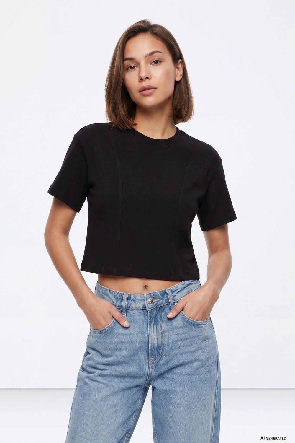 T-shirt Rumi - zwart