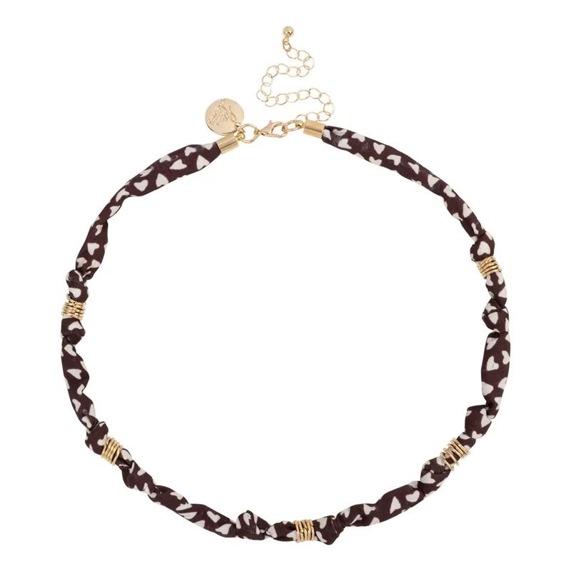 Riva Necklace - dark brown