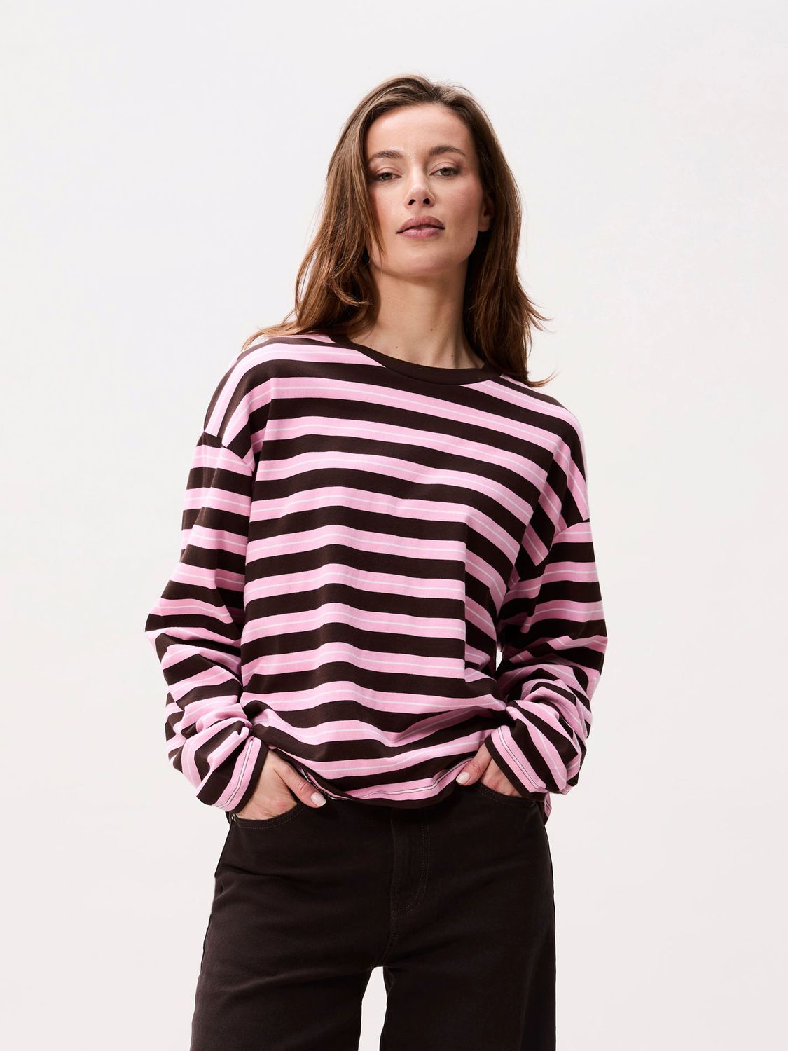 Long sleeve striped - brownie