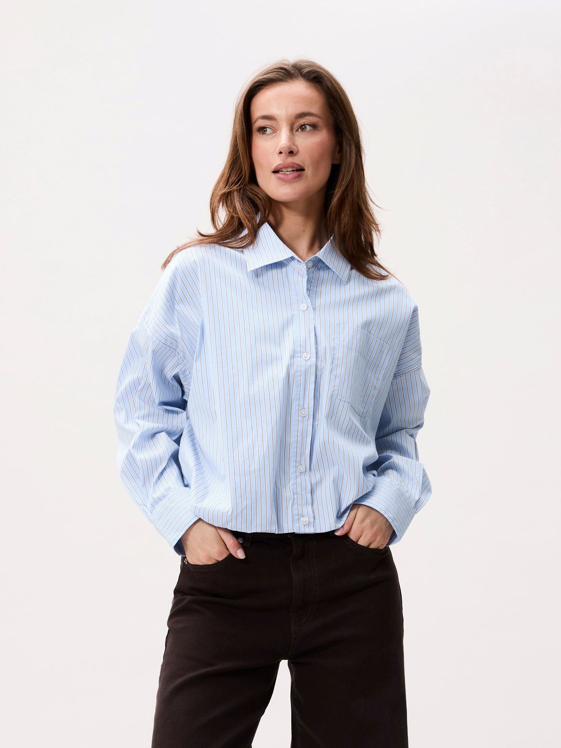 Tuck in blouse - blue