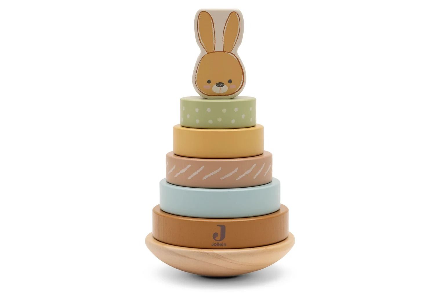 Houten tuimelstapelaar - Bunny Luz