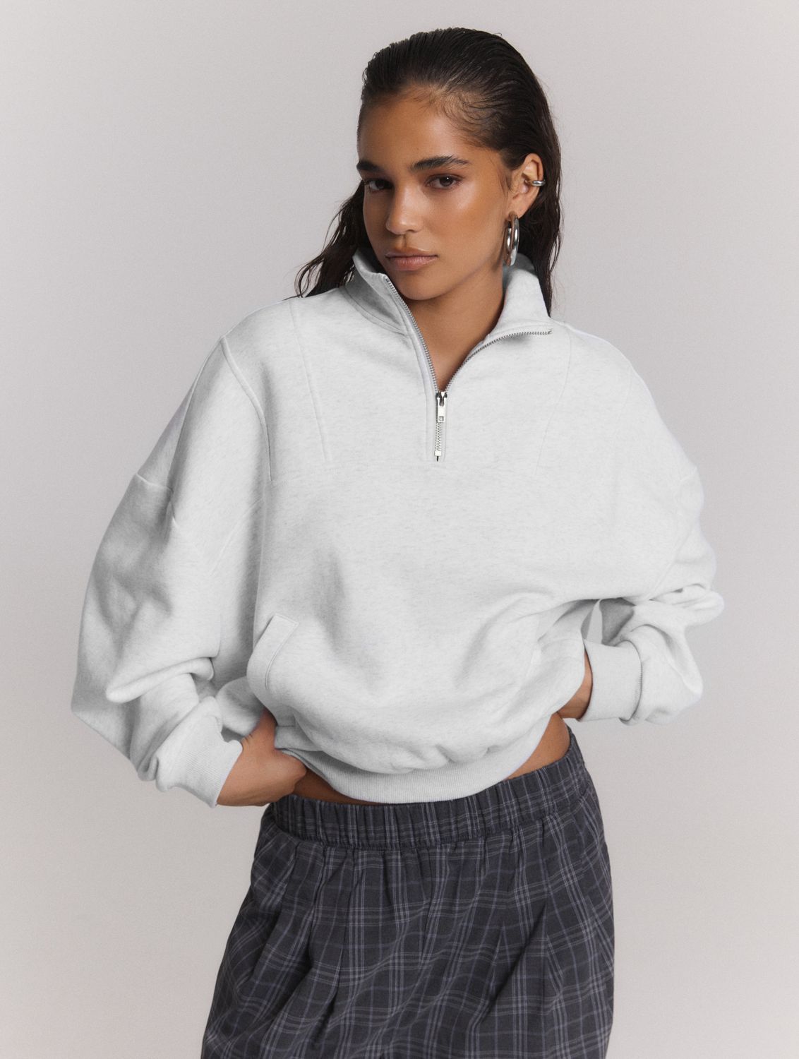 Sweater Bianca- grey mel.