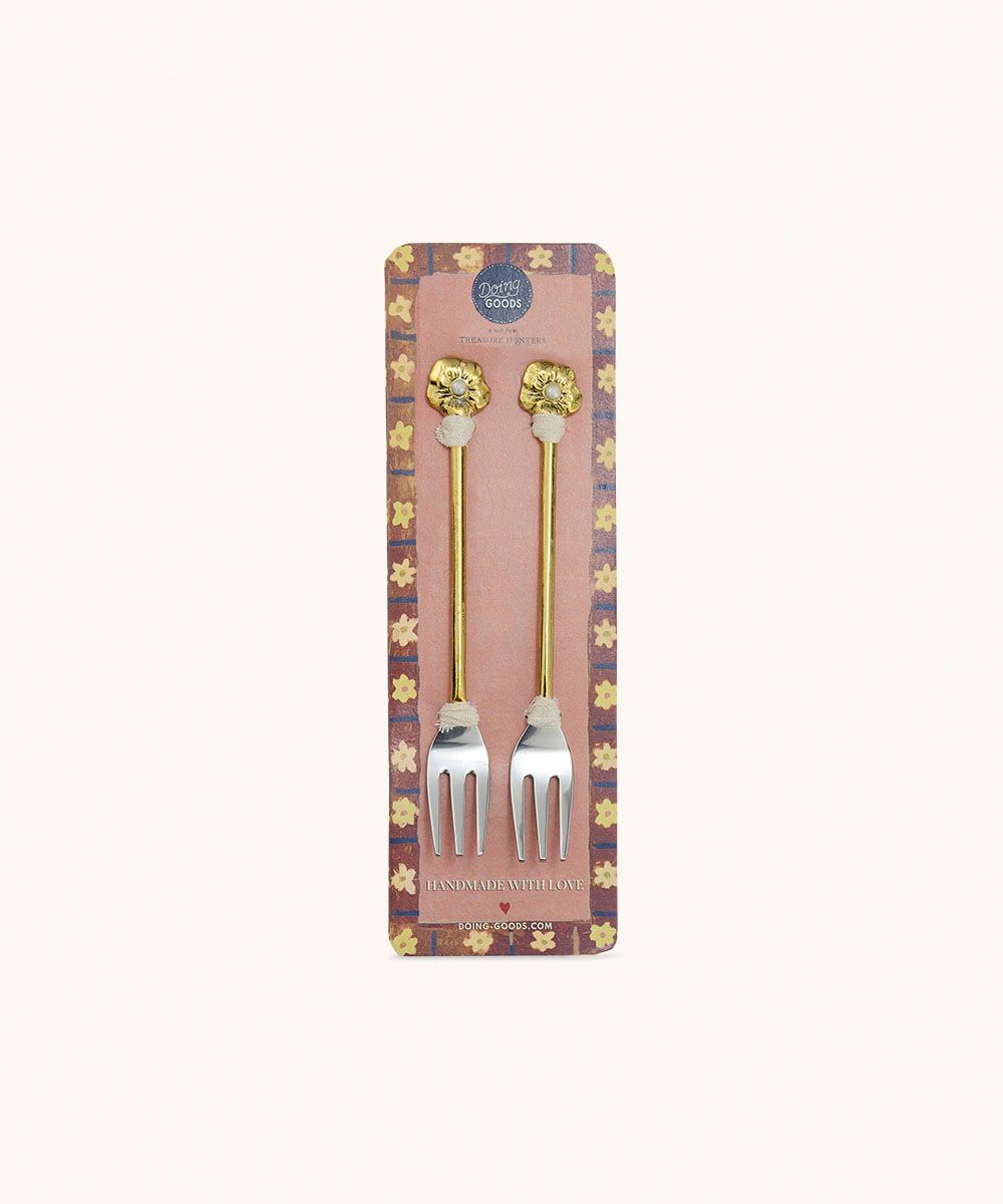 Set van 2 vorkjes - Zoey Flower