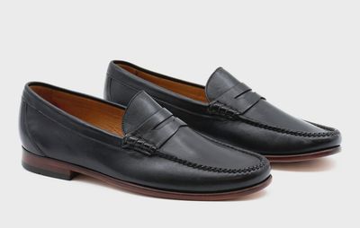 Martin Dingman Maxwell Penny Black Loafer 520230