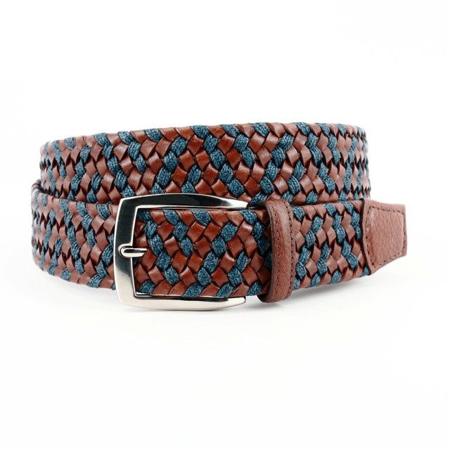 Torino Navy Tan Braided 65200