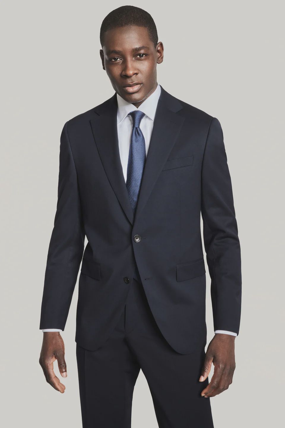 Jack Victor Solid Navy Suit Ny/nathan SP3016