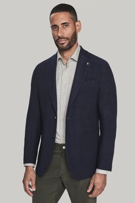 Jack Victor Hampton Navy Knit Blazer C1273