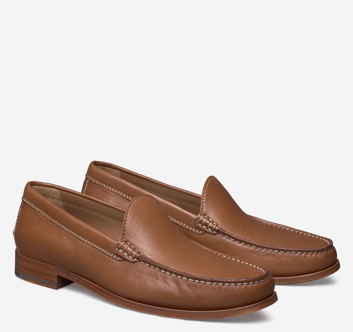 J&amp;M Tan Baldwin Ven Loafer 24-6186