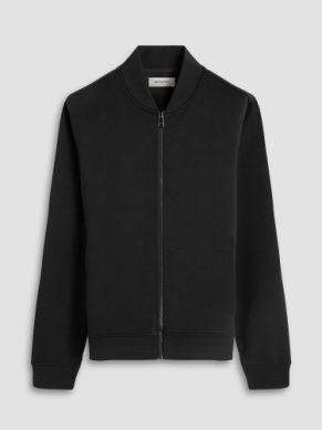 Bugatchi Black Bomber Jacket GF2420K73