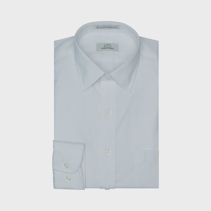 LeConte White Spread Collar Tailored 001 TF SC