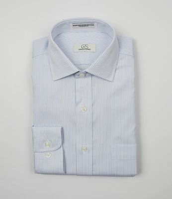 LeConte Blue Stripe Tailored Spread -013SC