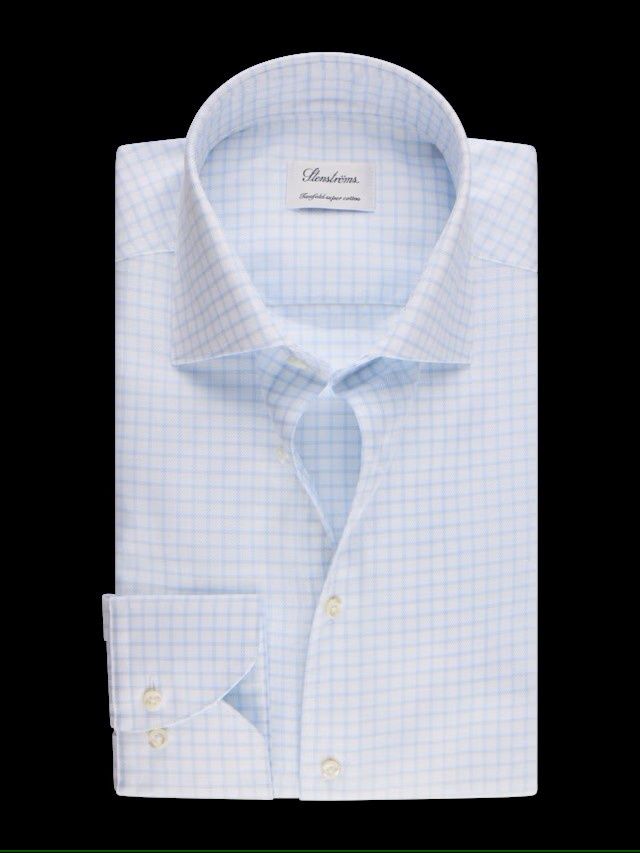Stenstroms White &amp; Blue Check 602791-8911-103