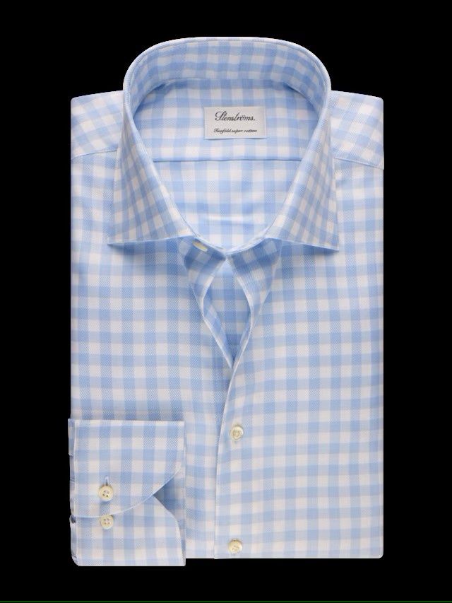 Stenstroms Light Blue Check 6027918912-103