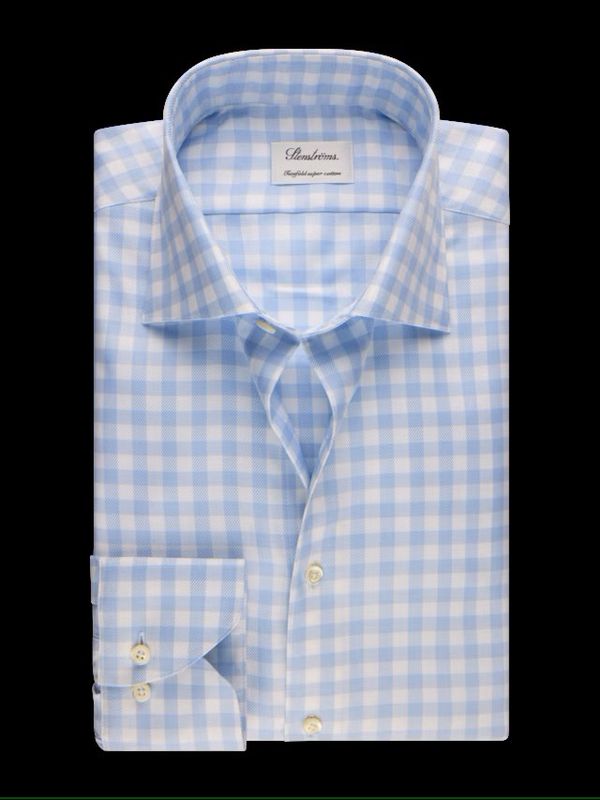 Stenstroms Light Blue Check 6027918912-103
