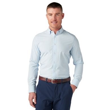 Mizzen+Main Leeward Solid Light Blue LS Shirt 1WS-0911